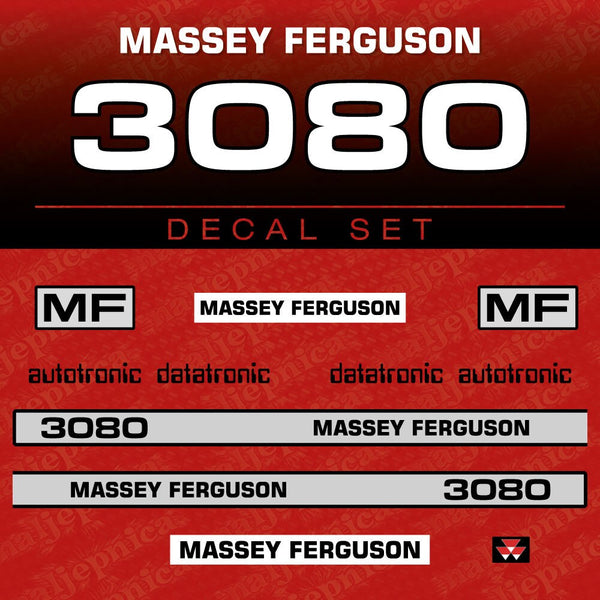 Massey Ferguson 3080 Aftermarket Replacement Tractor Decal (Sticker) Set