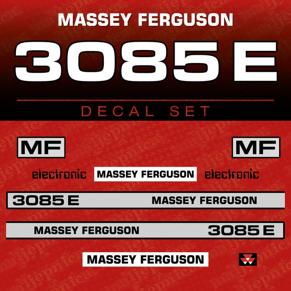 Massey Ferguson 3085E Aftermarket Replacement Tractor Decal (Sticker) Set