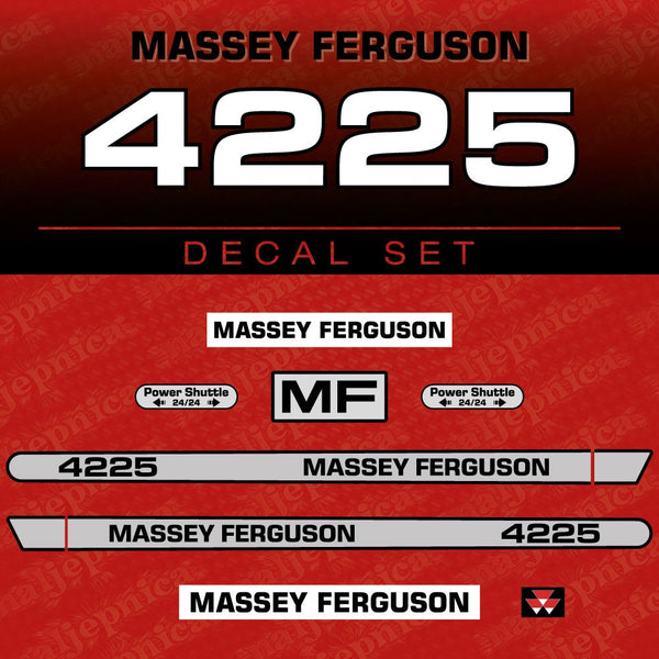 Massey Ferguson 4225 Aftermarket Replacement Tractor Decal (Sticker) Set