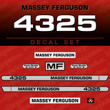 Massey Ferguson 4325 Aftermarket Replacement Tractor Decal (Sticker) Set