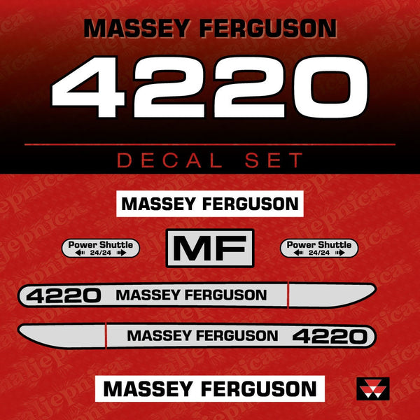 Massey Ferguson 4220 (2000) Aftermarket Replacement Tractor Decal (Sticker) Set