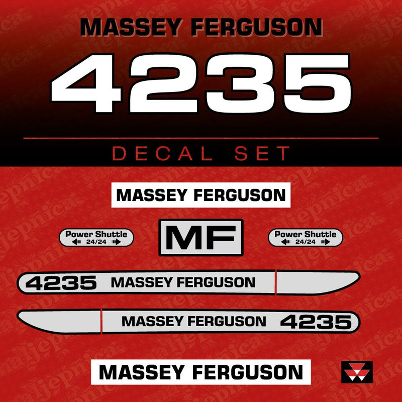 Massey Ferguson 4235 (2000) Aftermarket Replacement Tractor Decal (Sticker) Set