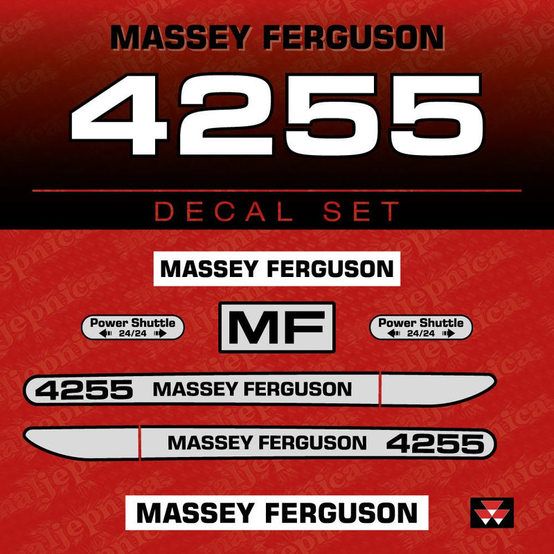 Massey Ferguson 4255 (2000) Aftermarket Replacement Tractor Decal (Sticker) Set