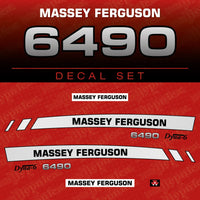 Massey Ferguson 6490 Aftermarket Replacement Tractor Decal (Sticker) Set