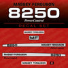 Massey Ferguson 8250 Aftermarket Replacement Tractor Decal (Sticker) Set