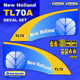New Holland TL70A Aftermarket Replacement Tractor Decal (Sticker) Set