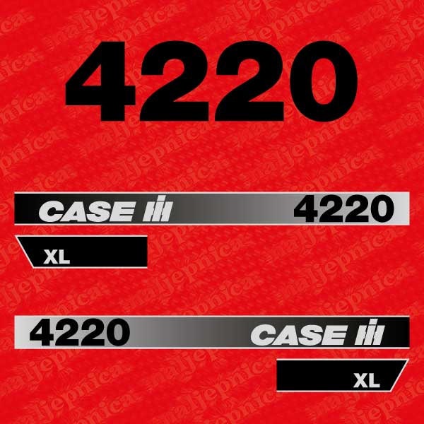 Case 4220 XL Aftermarket Replacement Tractor Decal (Sticker) Set