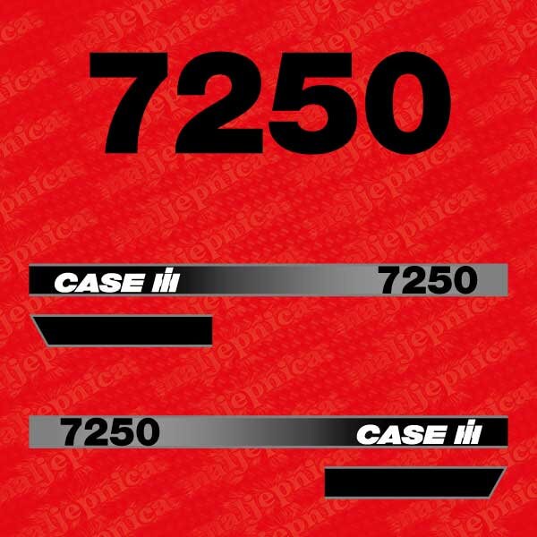 Case 7250 Aftermarket Replacement Tractor Decal (Sticker) Set