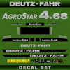 Deutz Fahr AgroStar 4.68 Aftermarket Replacement Tractor Decal (Sticker) Set