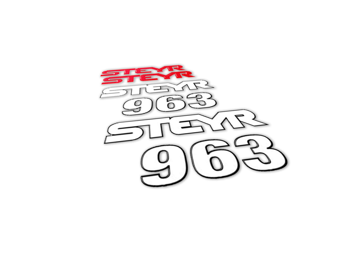 Steyr Sticker Steyr 963 Aftermarket Replacement Tractor Decal (Sticker) Set – 4.11 Decals
