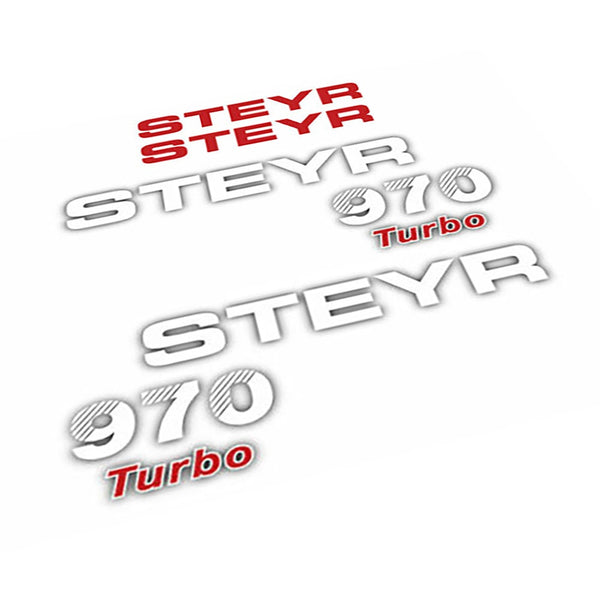 Steyr 970 Turbo Aftermarket Replacement Tractor Decal (Sticker) Set