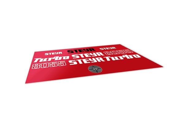 Steyr 8055 Turbo Aftermarket Replacement Tractor Decal (Sticker) Set