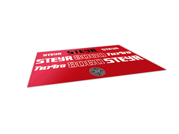 Steyr 8060 Turbo Aftermarket Replacement Tractor Decal (Sticker) Set