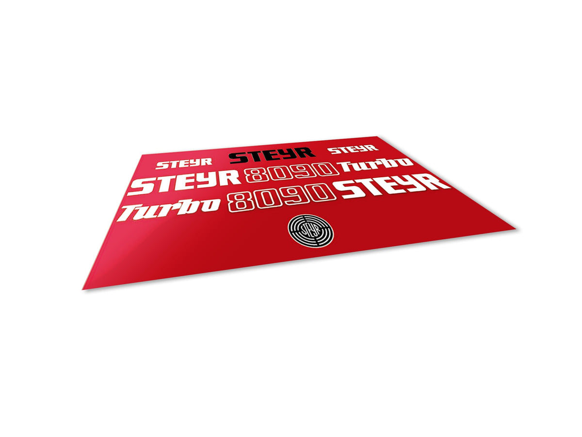 Steyr Sticker Steyr 8090 Turbo Aftermarket Replacement Tractor Decal (Sticker) Set ...