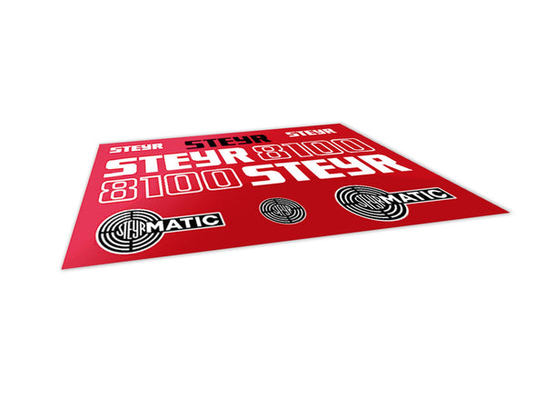 Steyr 8100 Aftermarket Replacement Tractor Decal (Sticker) Set