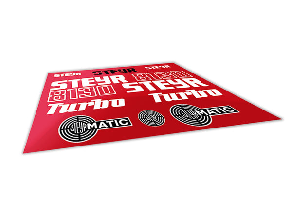 Steyr 8130 Turbo Aftermarket Replacement Tractor Decal (Sticker) Set