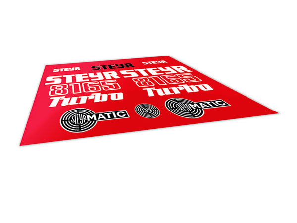 Steyr 8165 Turbo Aftermarket Replacement Tractor Decal (Sticker) Set