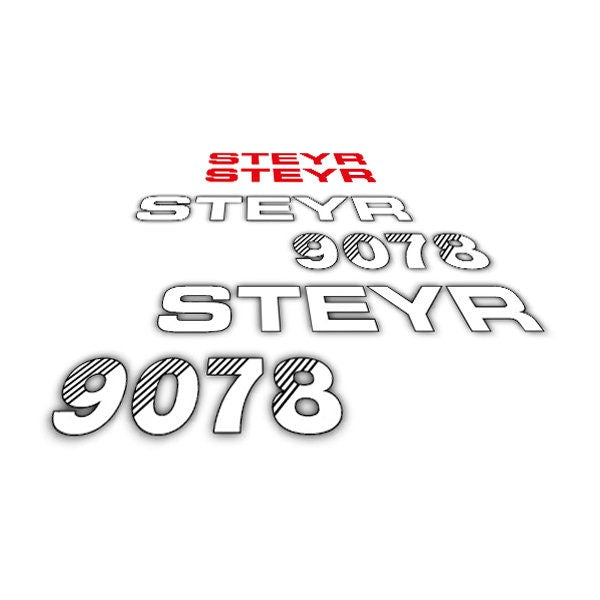 Steyr 9078 (1993) Aftermarket Replacement Tractor Decal (Sticker) Set