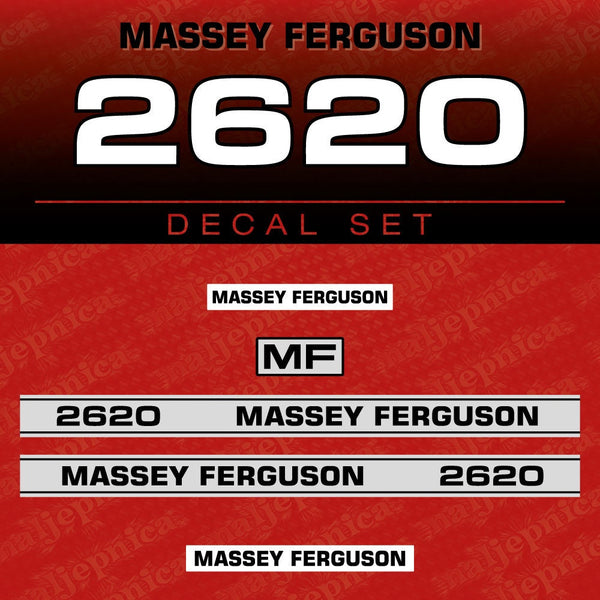 Massey Ferguson 2620 Aftermarket Replacement Tractor Decal (Sticker) Set