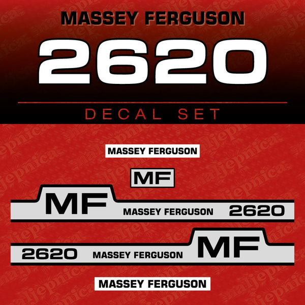 Massey Ferguson MF 2620 Aftermarket Replacement Tractor Decal (Sticker) Set