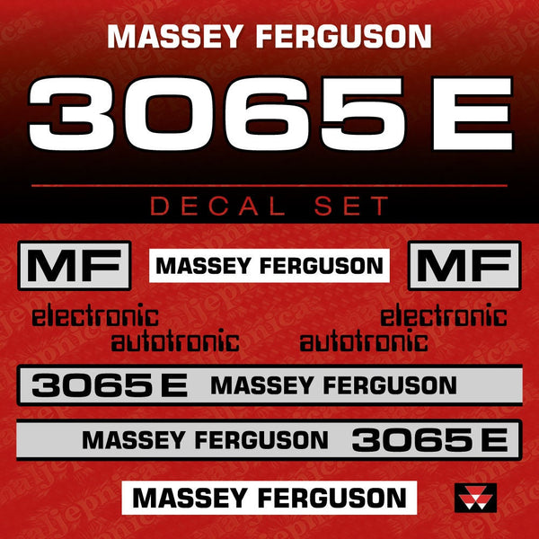 Massey Ferguson 3065E Aftermarket Replacement Tractor Decal (Sticker) Set