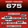 Massey Ferguson 675 Aftermarket Replacement Tractor Decal (Sticker) Set