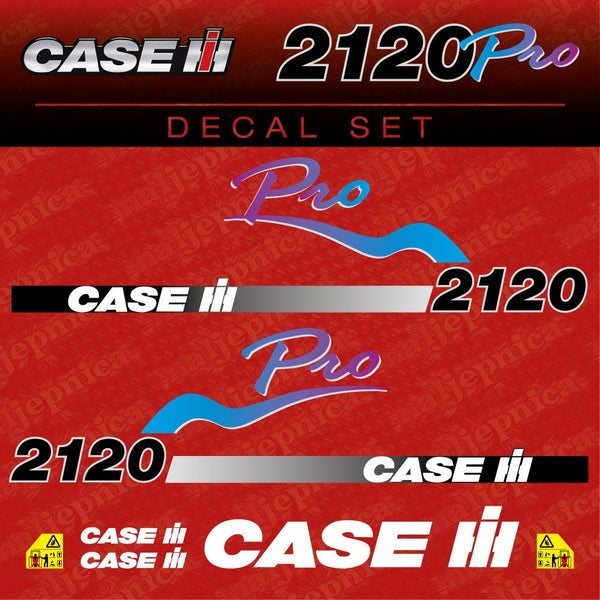 Case 2120 PRO Aftermarket Replacement Tractor Decal (Sticker) Set