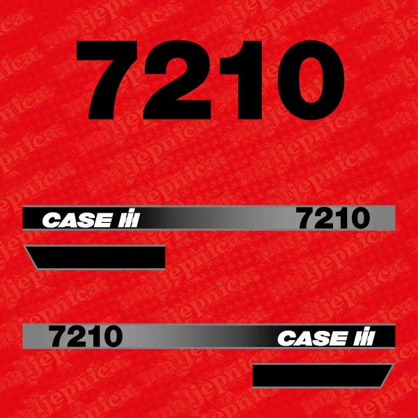 Case 7210 Aftermarket Replacement Tractor Decal (Sticker) Set