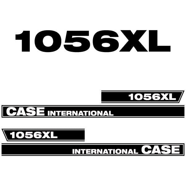 Case International 1056XL Aftermarket Replacement Tractor Decal (Sticker) Set