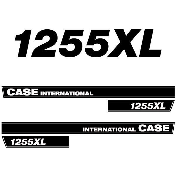 Case International 1255XL Aftermarket Replacement Tractor Decal (Sticker) Set
