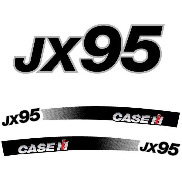 Case JX 95 Aftermarket Replacement Tractor Decal (Sticker) Set