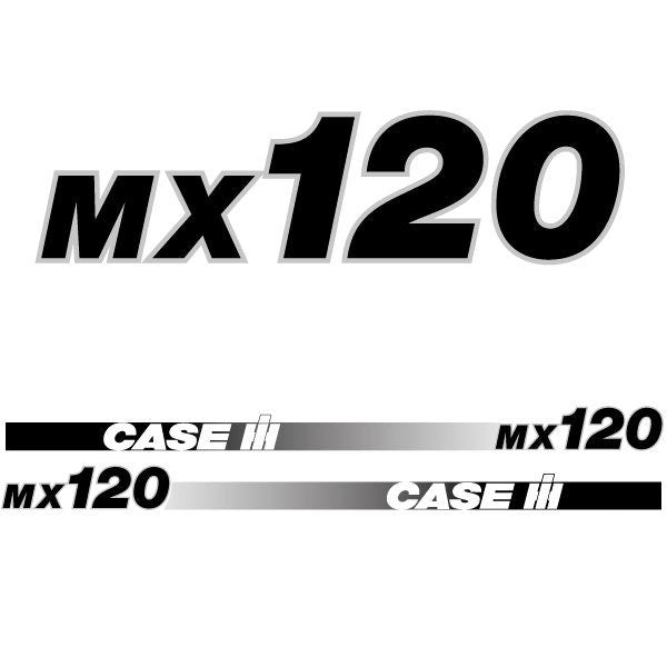 Case MX 120 (2000) Aftermarket Replacement Tractor Decal (Sticker) Set