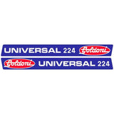 Goldoni Universal 224 Aftermarket Replacement Tractor Decal (Sticker) Set