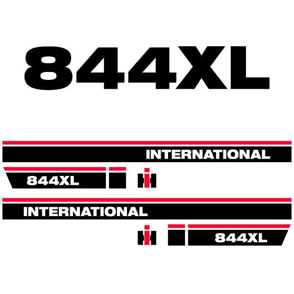 International 844XL Aftermarket Replacement Tractor Decal (Sticker) Set