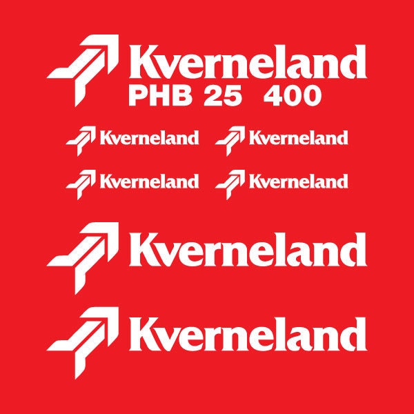 Kverneland PHB 25 400 Aftermarket Replacement Tractor Decal (Sticker) Set