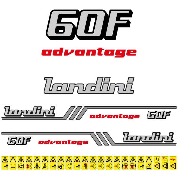 Landini Advantage 60F Aftermarket Replacement Tractor Decal (Sticker) Set