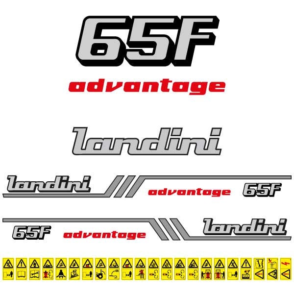 Landini Advantage 65F Aftermarket Replacement Tractor Decal (Sticker) Set