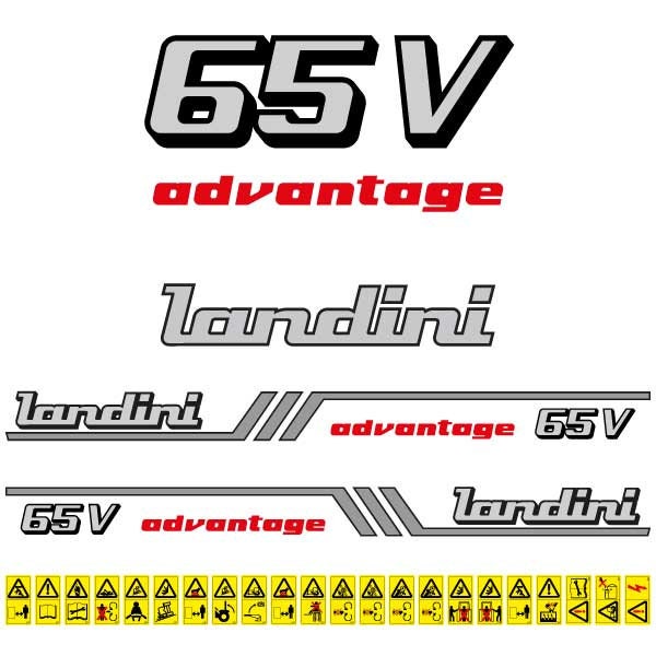 Landini Advantage 65V Aftermarket Replacement Tractor Decal (Sticker) Set
