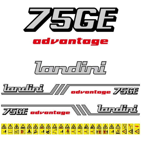 Landini Advantage 75GE Aftermarket Replacement Tractor Decal (Sticker) Set