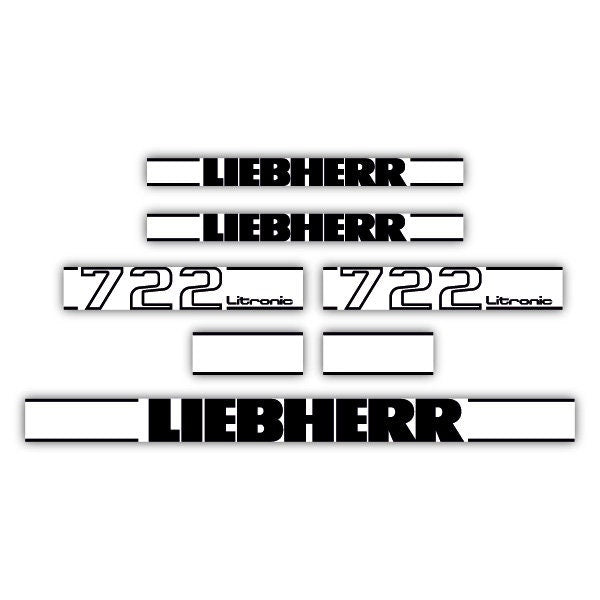 Liebherr 722 Litronic Bulldozer Aftermarket Planierraupe decal aufkleber sticker adesivo set