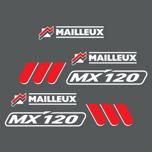 Mailleux MX 120 Loader Aftermarket decal aufkleber sticker set