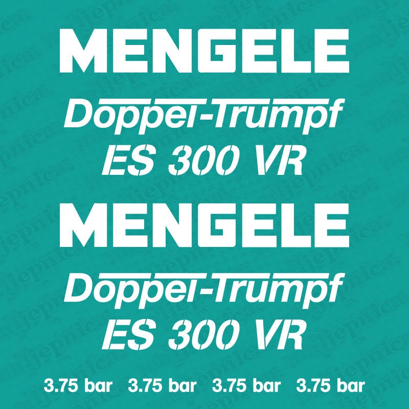 Mengele ES 300 VR Doppel Trumpf Aftermarket Replacement Tractor Decal (Sticker) Set