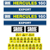 Same Hercules 160 (1984) Aftermarket Replacement Tractor Decals (sticker - aufkleber - adesivo) Set