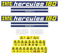 Same Hercules 160 Aftermarket Replacement Tractor Decals (sticker - aufkleber - adesivo) Set