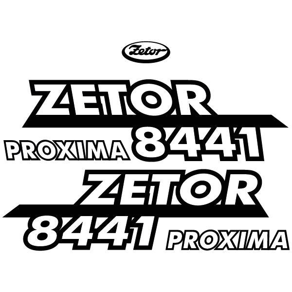 Zetor Proxima 8441 Aftermarket Tractor Decal / Aufkleber / Adesivo / Sticker Set