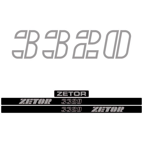 Zetor 3320 Aftermarket Tractor Decal / Aufkleber / Adesivo / Sticker Set