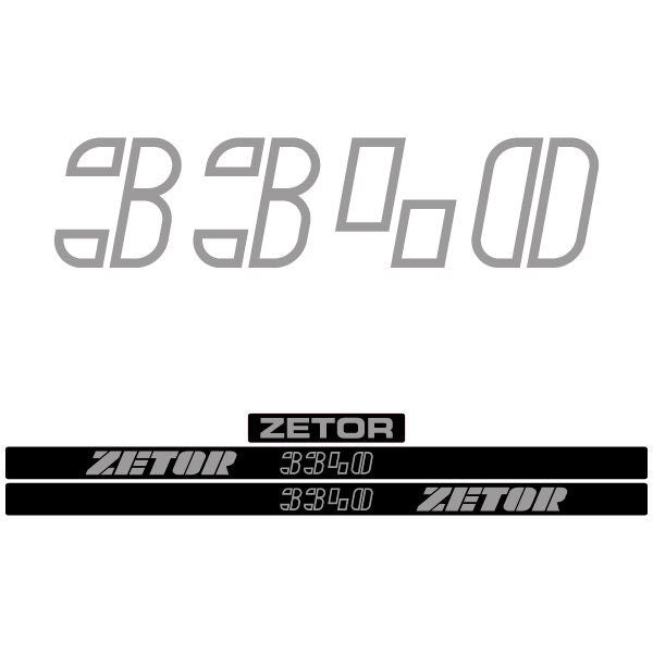 Zetor 3340 Aftermarket Tractor Decal / Aufkleber / Adesivo / Sticker Set