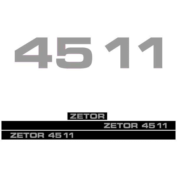 Zetor 4511 Aftermarket Tractor Decal / Aufkleber / Adesivo / Sticker Set