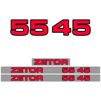 Zetor 5545 Aftermarket Tractor Decal / Aufkleber / Adesivo / Sticker Set