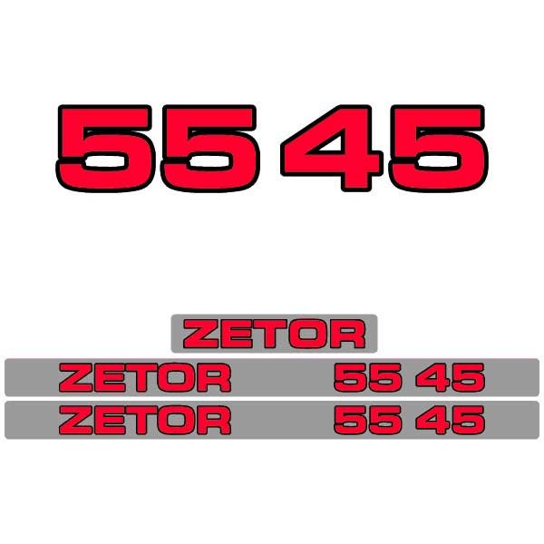 Zetor 5545 Aftermarket Tractor Decal / Aufkleber / Adesivo / Sticker Set